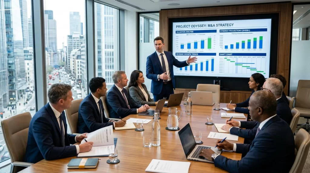 investment banker in M&A deal